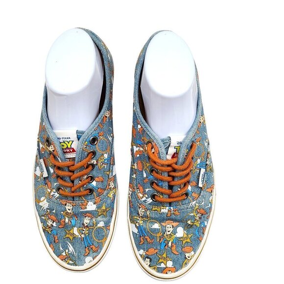 Vans Woody Toy Story Disney Pixar Denim Skater Sneaker size Men 9 Women 10.5 - Picture 9 of 15